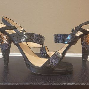 Prada sequin ombre heels